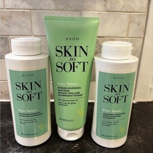 Avon Skin So Soft Pure Nature Kids Hair Care Set - Mint Green